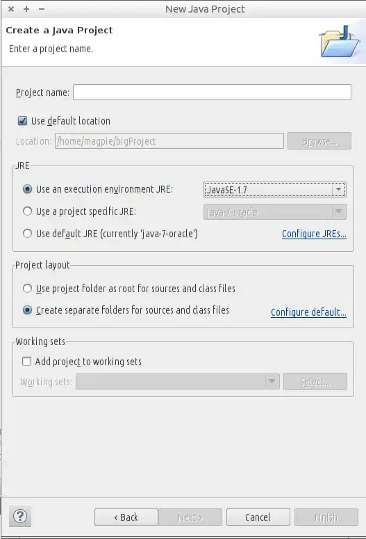 eclipse environment