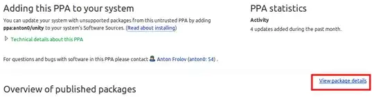 View package details