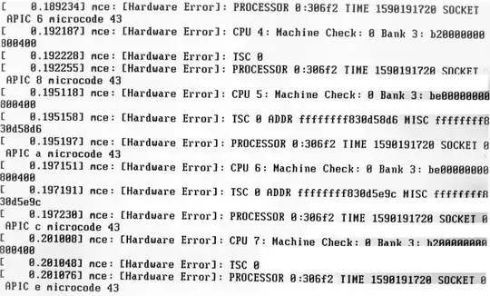 Screen pic of boot failure