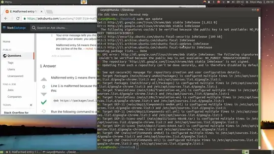 error output