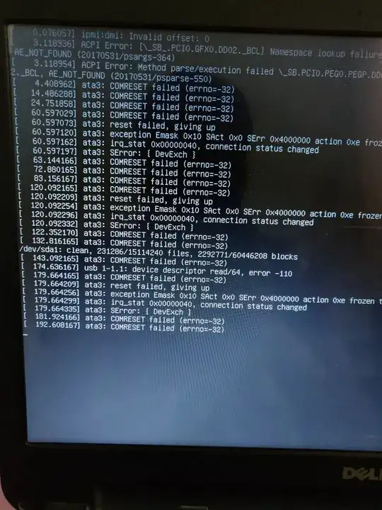 see error message here