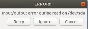 first error message