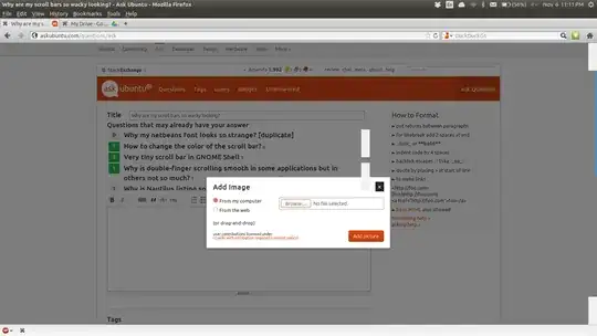 Scroll bars being wacky