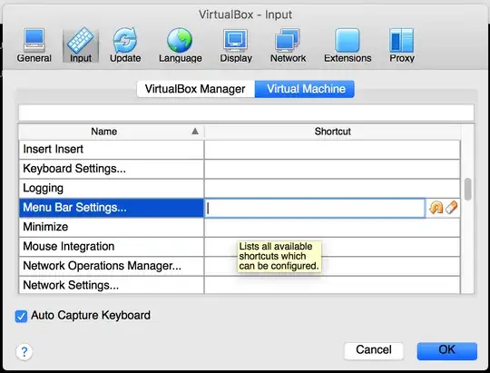 a VirtualBox - Input dialog