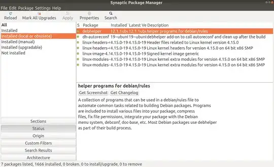 Synaptic - local & obsolete packages
