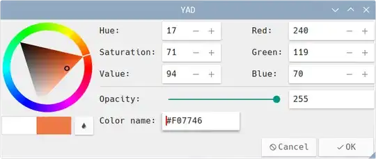Yad with color-picker