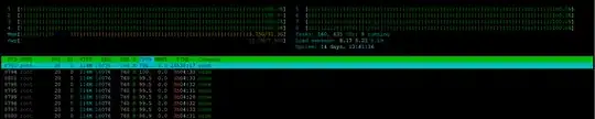 HTOP output