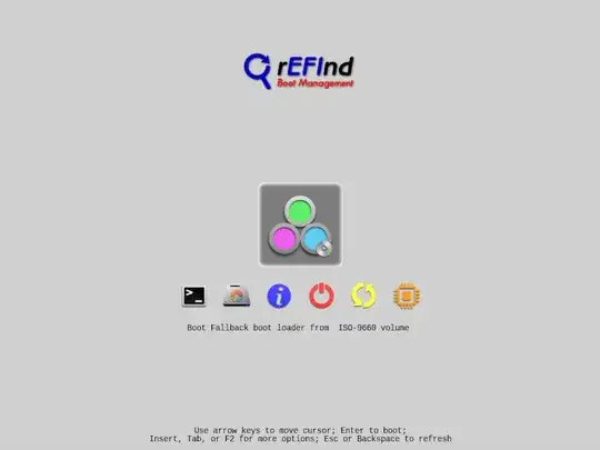 rEFInd menu