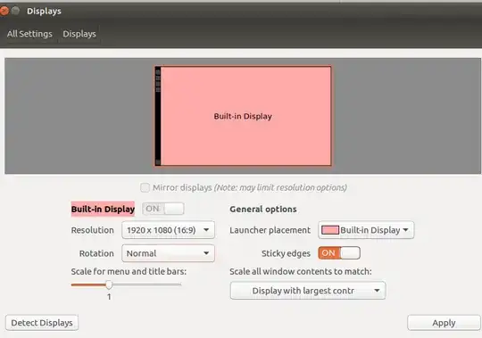 Ubuntu Display Setting