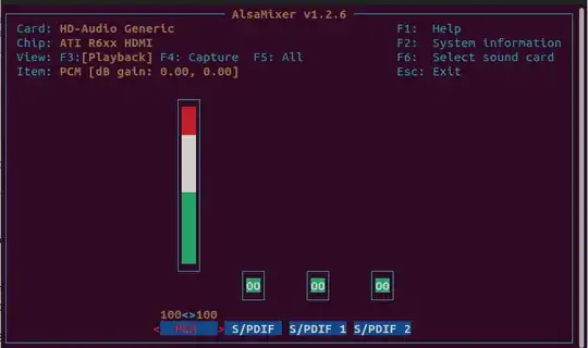Alsamixer image