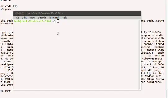 Recording screen using peek