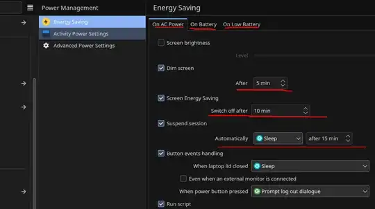 Configure sleep settings through the system settings like you normally would.