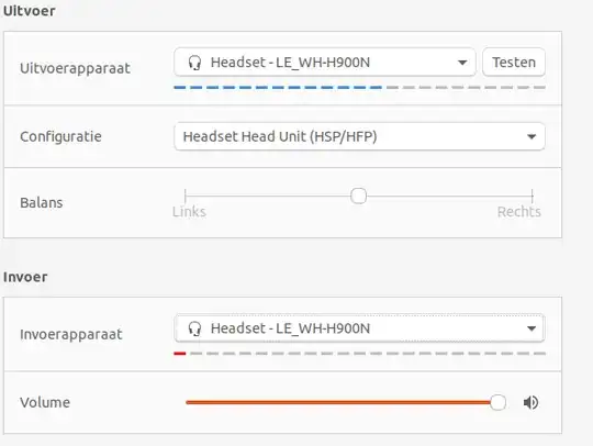 Gnome Sound Control Panel