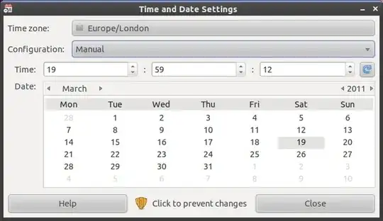 Time and Date settings