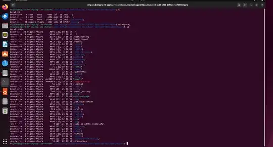 previously installed /home directory