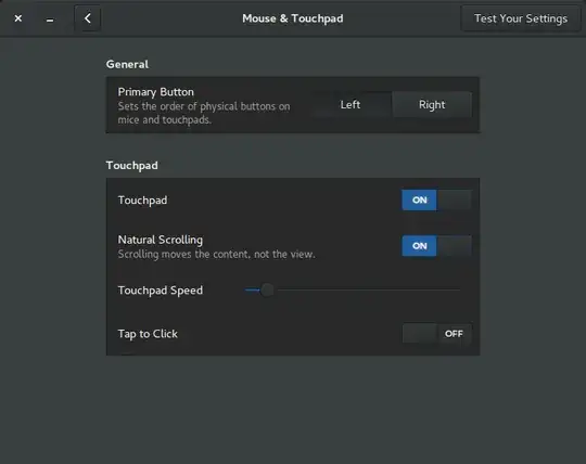 New Mouse & Touchpad settings