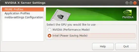 My Nvidia X Server Settings