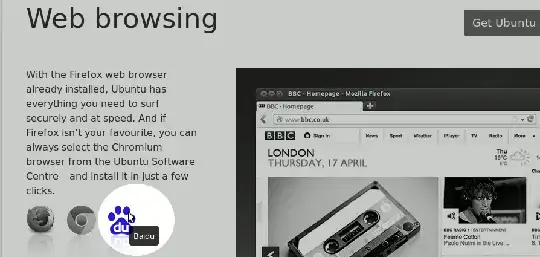 Baidu browser icon on Ubuntu website in 2014