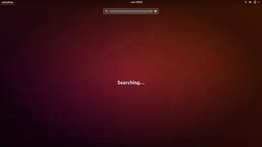 Auto insertion of '2' characters in search bar Auto insertion of '2' characters in search bar