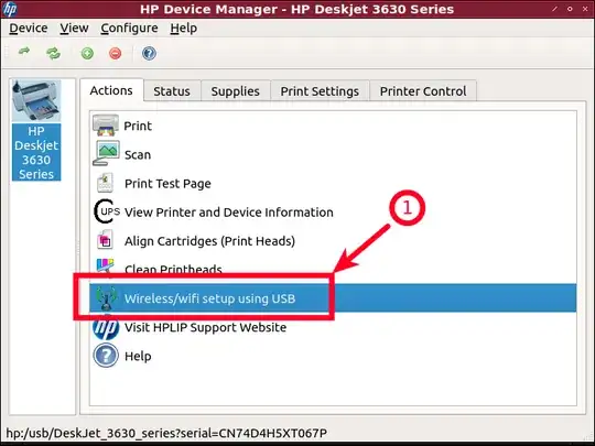 Start configuring the printer to be able to connect via USB