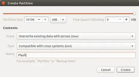 Create a new partition