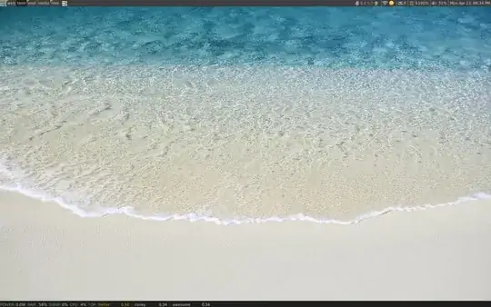Awesome on 12.04 - showing reconfigured default panel on top and conky on bottom