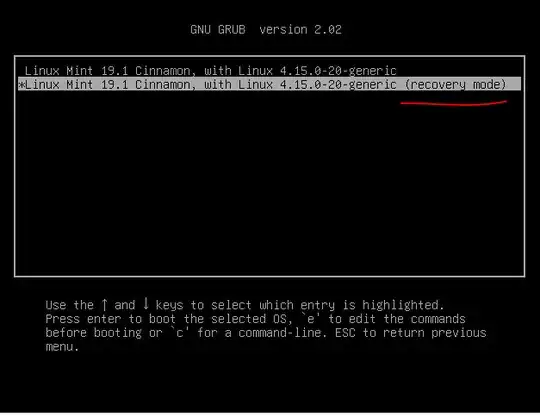 enter the recovery mode