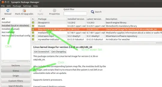 Screenshot of Synaptic Package Manager