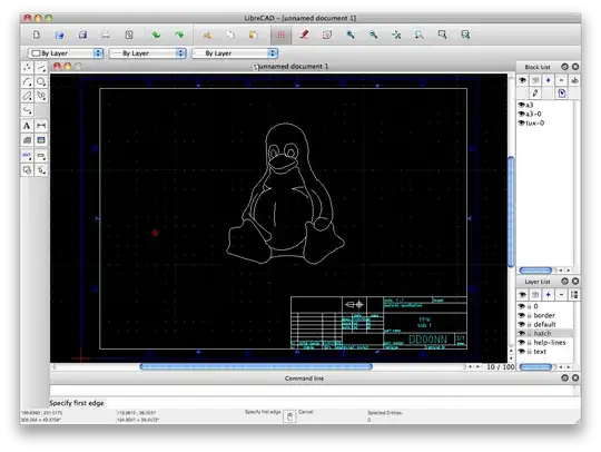 LibreCAD screenshot
