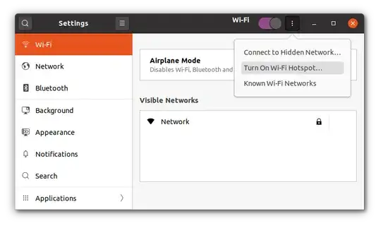 Turn On WiFi Hotspot