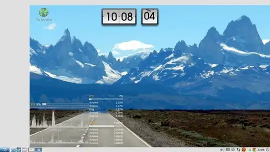 Grey background is the screen offset