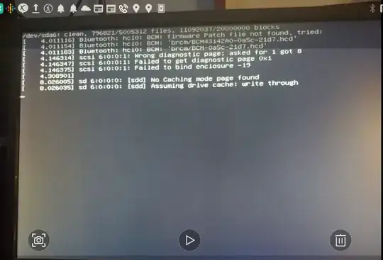 photo of errors before the boot into Ubuntu 20.04