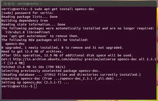 installation of opencv-doc