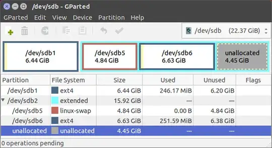 GParted screenshot 1