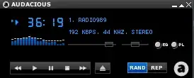 This is the Winamp-like interface