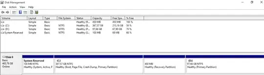 Volume manager screenshot