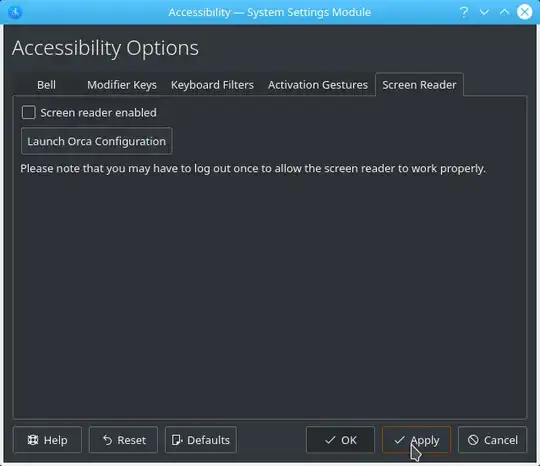 KDE Accessibility Options