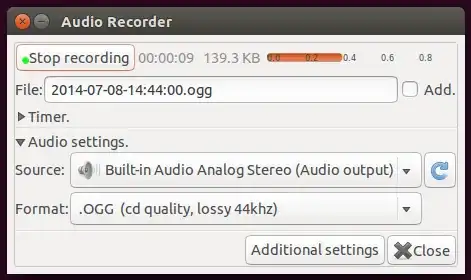 Ubuntu audio-recorder