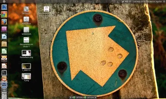 This is a picture of my desktop! on the bottom the Cpu Applets