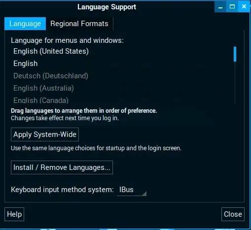 Language Support