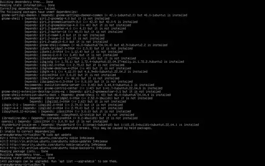 sudo apt update command output