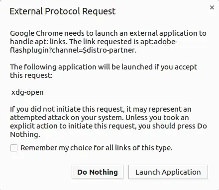 Launch Application Prompt