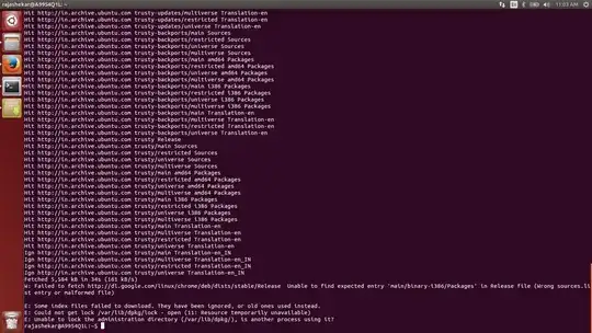 Please find the attachment for error