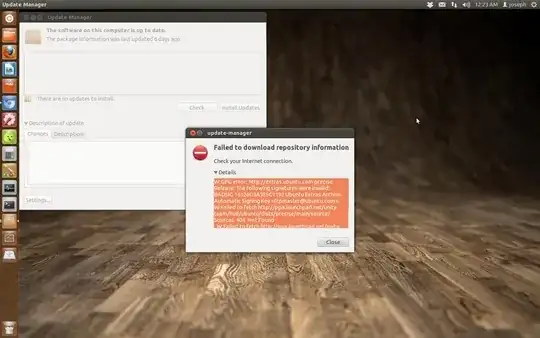 failed to download repository information