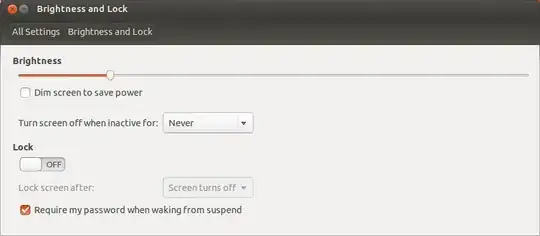 My Brightness and Lock Settings