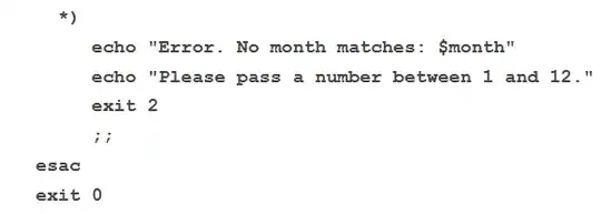 screenshot of relevant lines of code