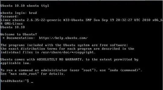 server interface of Ubuntu