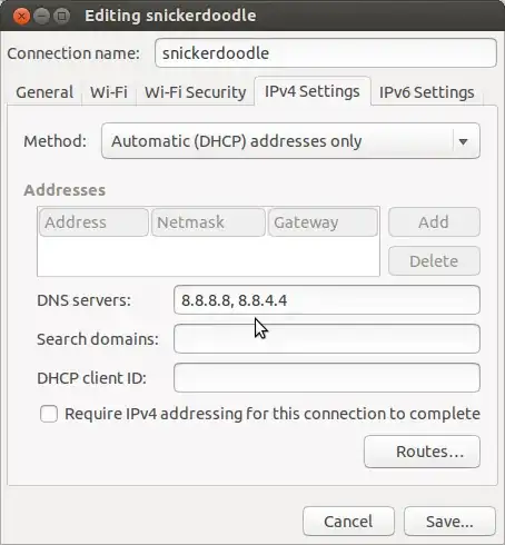 DNS SETTINGS