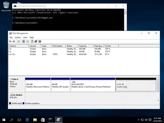 Windows disk management