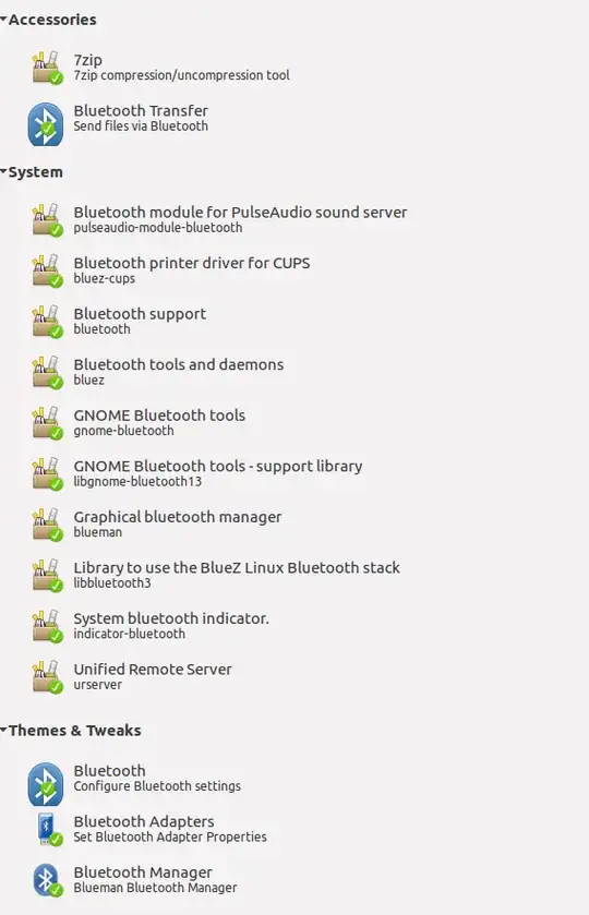 software installed related to bluetooth